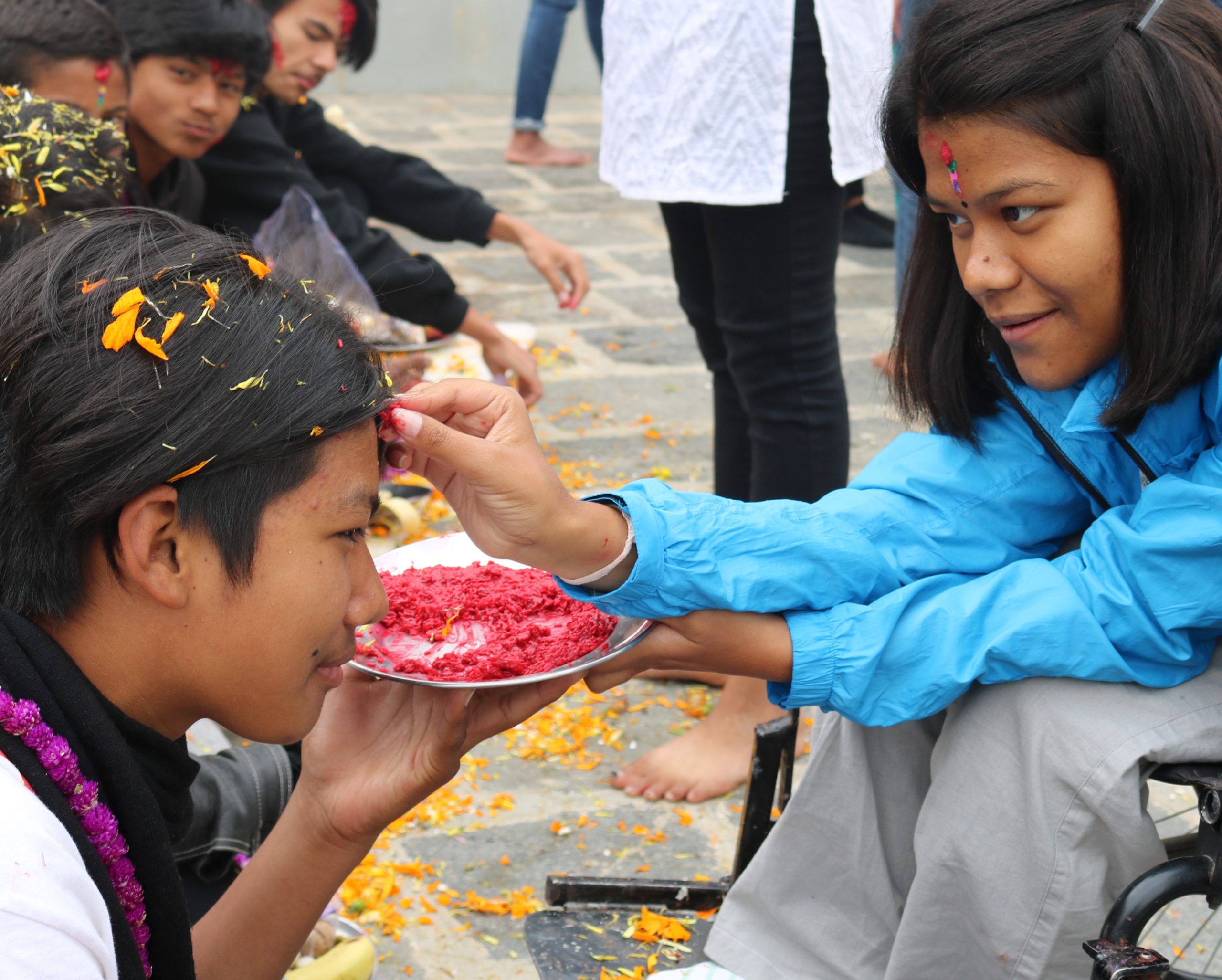 Tihar Celebration with Olgapuri, A Children's Shelter in Nepal
