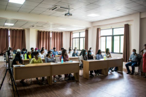 22 selected students attend the Educating Dalit Lawyers orientation ceremony.